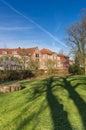 Castle park and historic buildings in Jever