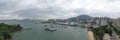 Castle Peak Bay Waterfront Promenade and Tuen Mun Typhoon Shelter 17 Dec 2021 Royalty Free Stock Photo