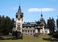 Castle Pelesh in Romania Royalty Free Stock Photo