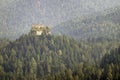 Castle Pietra above the village of Tonadico, Primiero San Martino di Castrozza. Italy, Europe Royalty Free Stock Photo