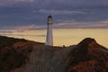 Castle point light house on sunset Royalty Free Stock Photo