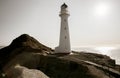 Castle Point Lighthouse and coastline Royalty Free Stock Photo