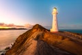 Castle Point Lighthouse is located on the rugged east coast of the Wairarapa region near Masterton, New Zealand.