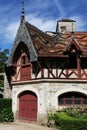 Castle and polychromatic roofs