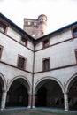 Castle Principles of Acaja, Fossano, Piedmont - Italy Royalty Free Stock Photo