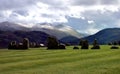 Snow over the Helvellyn mountains