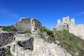 The Castle of Rocca Calascio, mountaintop medieval fortress at 1512 meters above sea level, Abruzzo - Italy