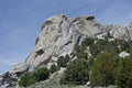 Castle Rock Above the Trees Royalty Free Stock Photo