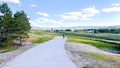 Scenic Bike Ride in Colorado Suburban Open Space Royalty Free Stock Photo