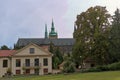 Castle, Royal Garden, Presidential House, original Baroque greenhouse from 1731. Royalty Free Stock Photo