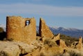 Castle Ruin #3, wide view Royalty Free Stock Photo