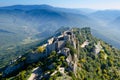 The castle Peyrepertuse in France Royalty Free Stock Photo