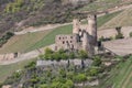 castle ruin ehrenfels bingen germany Royalty Free Stock Photo