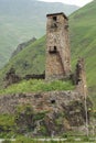 Castle ruin, Georgian Military Road, Georgia Royalty Free Stock Photo