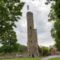 castle ruin with a tower