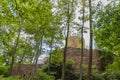 Castle, ruin, Valdek, stone, forest Royalty Free Stock Photo