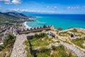 Castle ruins in Cefalu, Sicily, Italy