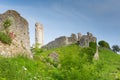 Castle ruins Corfe Dorset England Purbeck Hills Royalty Free Stock Photo