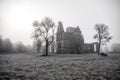 castle ruins in the morning sun Royalty Free Stock Photo