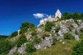 Castle ruins of Topolcany, old castle breakaway in Slovakia