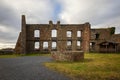 Castle ruins Ulmen with the castle walls and castle windows Royalty Free Stock Photo