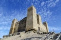 Castle in Sadaba with beauty sky in Saragossa, Spain Royalty Free Stock Photo