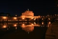 Castle Saint Angel by night, Rome, Italy