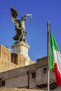 Castle of Saint Angel in Rome Royalty Free Stock Photo
