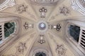 Castle Sammezzano, vaulted ceiling white