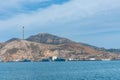 Castle of San Julian on a hill at Cartagena, Spain Royalty Free Stock Photo