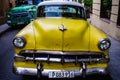 American classic car used as a taxi in Santiago de Cuba, Cuba - 2019 Royalty Free Stock Photo