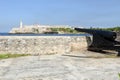 Castle San Salvador de la Punta at Havana Royalty Free Stock Photo