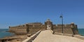 Castle of San Sebastian, sea fort on the coast of in Cadiz