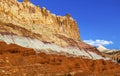 The Castle Sandstone Mountain Capitol Reef National Park Torrey Utah Royalty Free Stock Photo