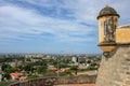 Castle Santa MarÃÂ­a de la Cabeza with city Royalty Free Stock Photo