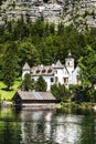 Castle Schloss Grub on the HallstÃÂ¤tter See Lake, Austria Royalty Free Stock Photo