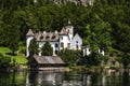 Castle Schloss Grub on the HallstÃÂ¤tter See Lake, Austria Royalty Free Stock Photo