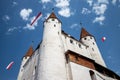 Castle Schloss Thun against  blue sky Royalty Free Stock Photo