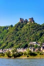 Castle Schonburg, Oberwesel, Rhineland-Palatinate, Germany, Europe Royalty Free Stock Photo