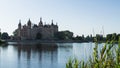 castle in Schwerin with Schweriner See in foreground