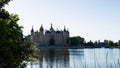 castle in Schwerin with Schweriner See in foreground