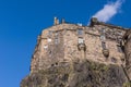 Castle seen from West Port, Edinburgh, Scotland. Royalty Free Stock Photo