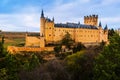 Castle of Segovia in november Royalty Free Stock Photo