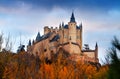 Castle of Segovia in november Royalty Free Stock Photo