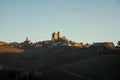 The castle of serralunga d`alba in the Piedmontese langhe Royalty Free Stock Photo