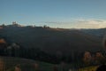 The castle of serralunga d`alba in the Piedmontese langhe Royalty Free Stock Photo