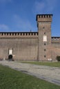 Castle Sforzesco courtyard Royalty Free Stock Photo