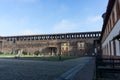 Castle Sforzesco courtyard Royalty Free Stock Photo