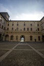 Castle Sforzesco courtyard Royalty Free Stock Photo