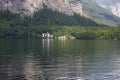 Castle on the shore of Lake Hallstattersee